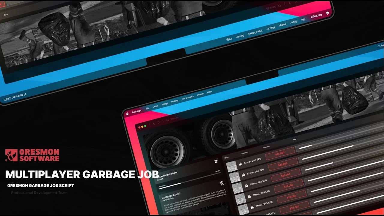 Resource '0r-Garbage Job + Vehicle – FiveM QBCore & ESX Script'