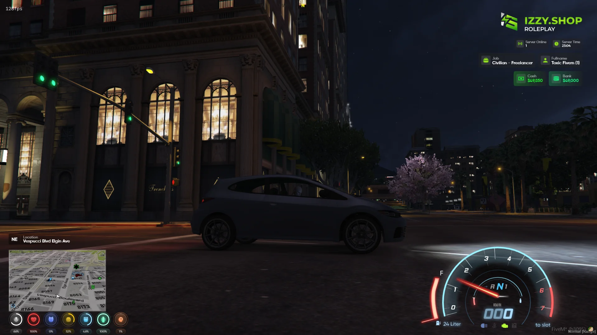 Resource 'Izzy HUD V5 – Open Source Modern HUD for FiveM'